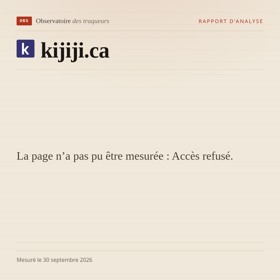 La page n’a pas pu être mesurée : Accès refusé.