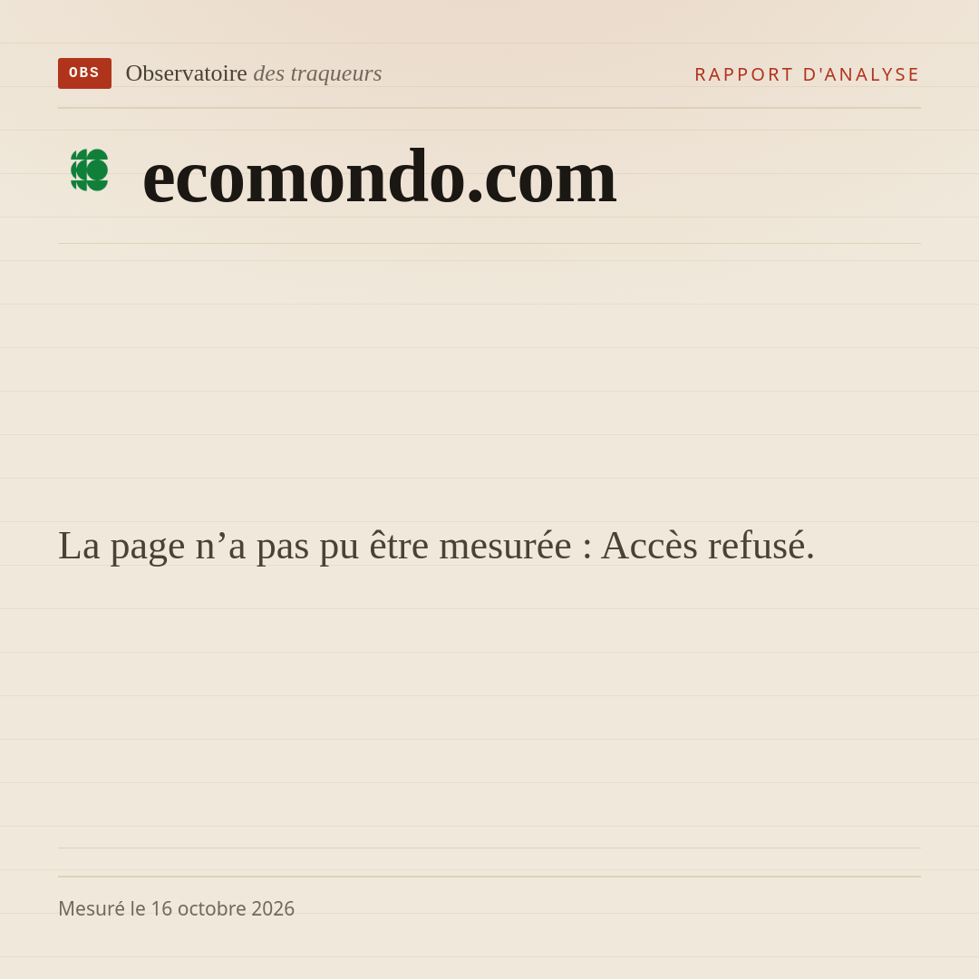 La page n’a pas pu être mesurée : Accès refusé.