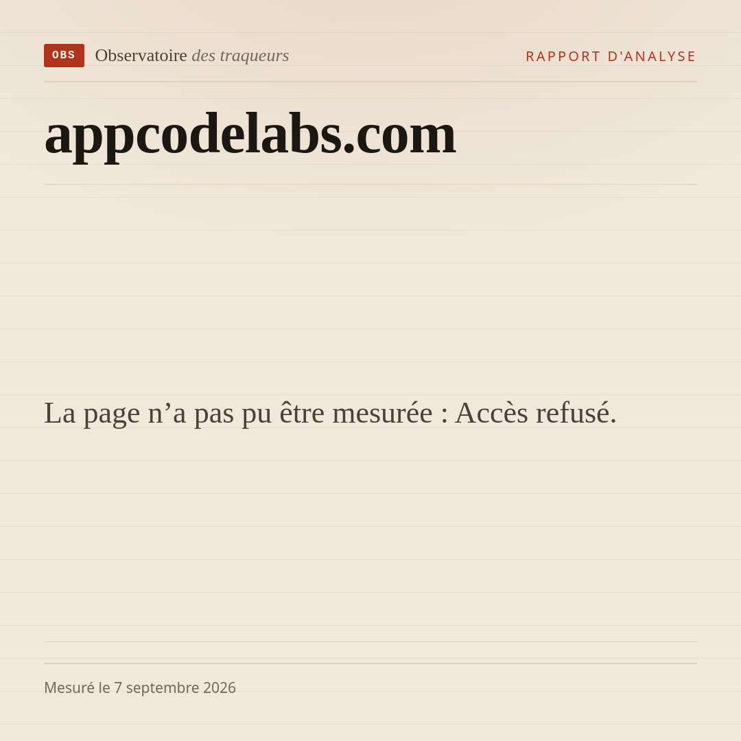 La page n’a pas pu être mesurée : Accès refusé.