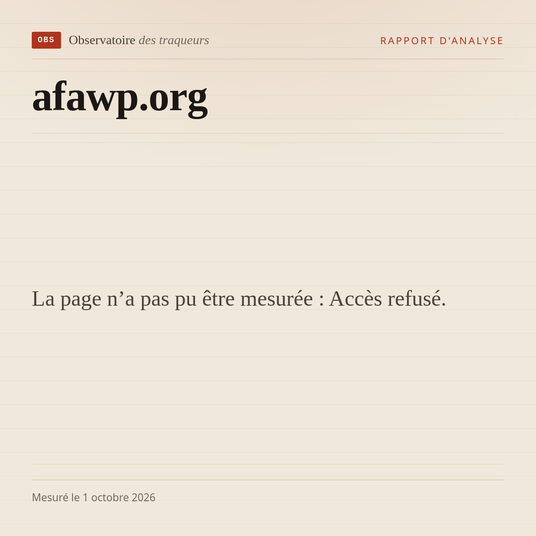 La page n’a pas pu être mesurée : Accès refusé.
