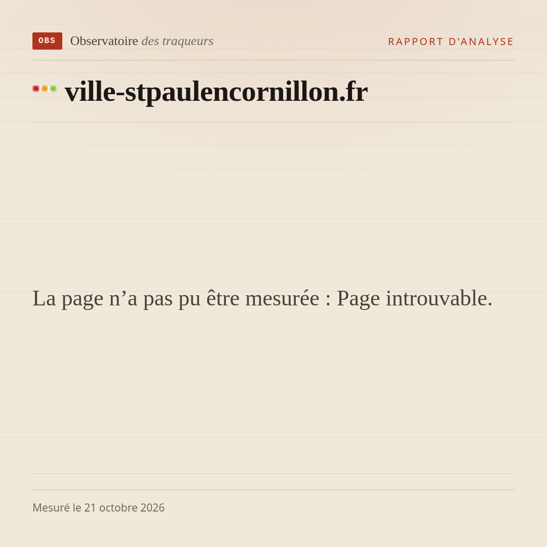 La page n’a pas pu être mesurée : Page introuvable.
