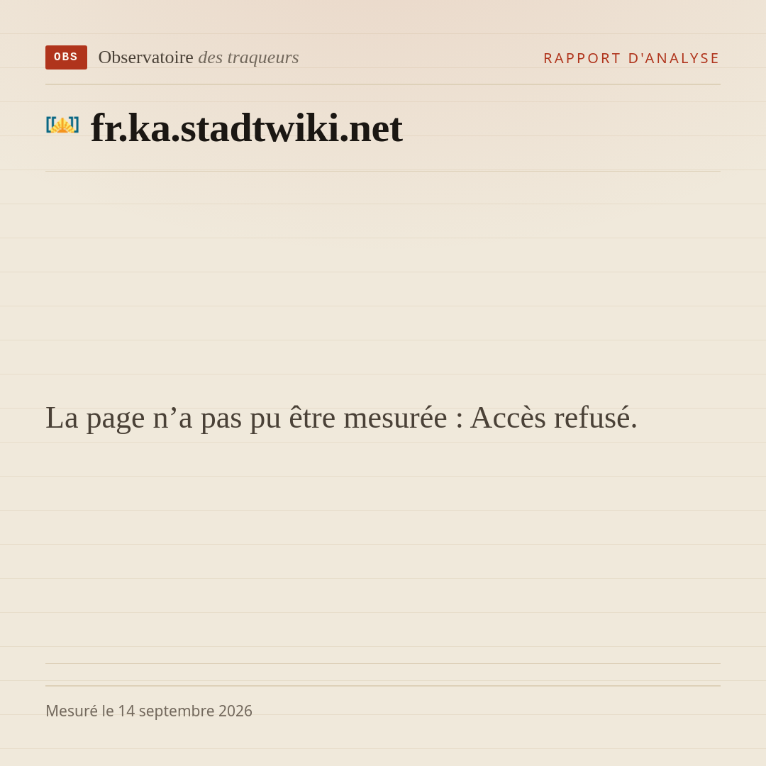 La page n’a pas pu être mesurée : Accès refusé.