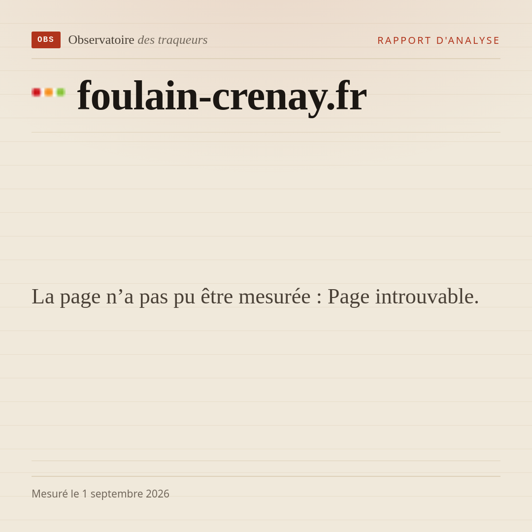 La page n’a pas pu être mesurée : Page introuvable.
