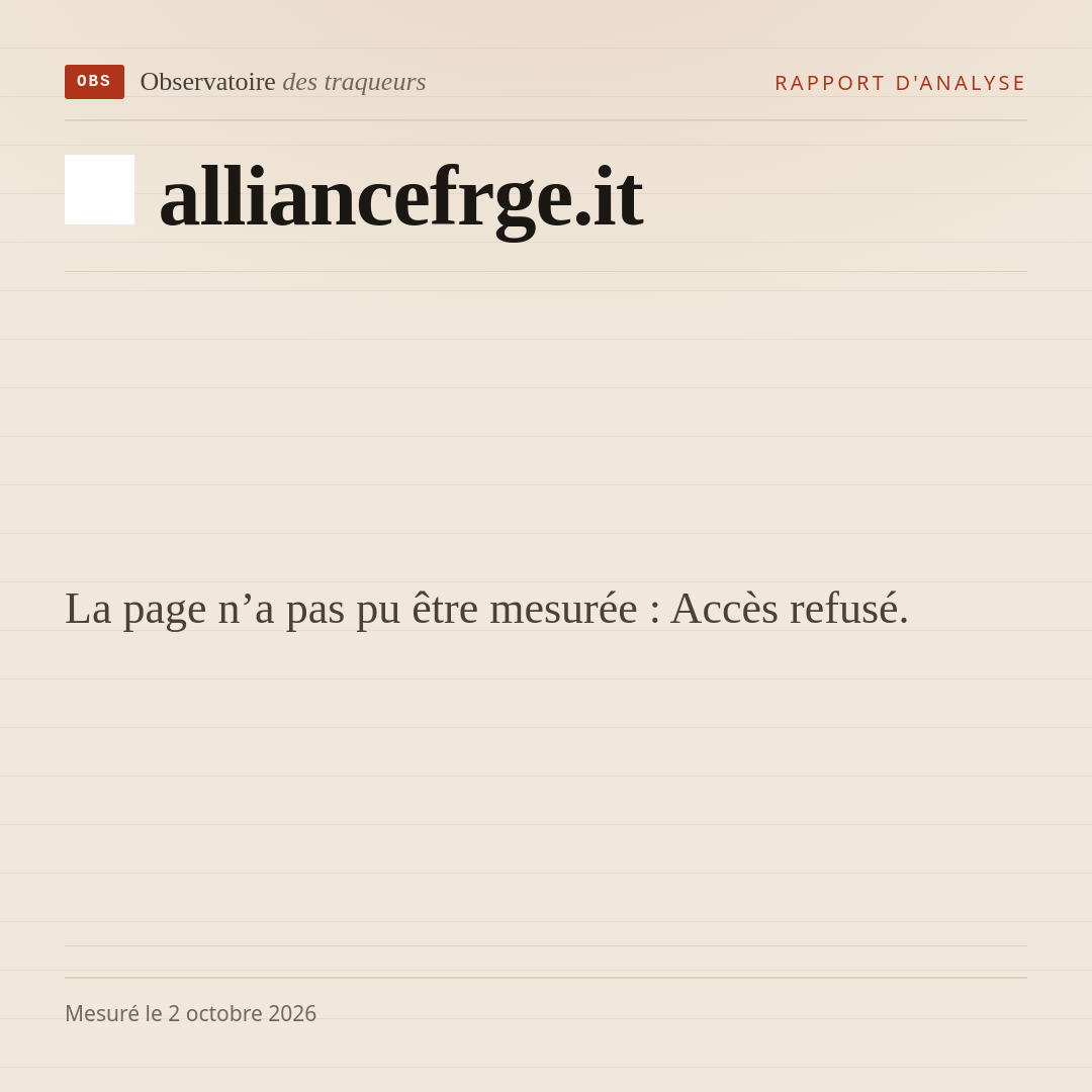 La page n’a pas pu être mesurée : Accès refusé.
