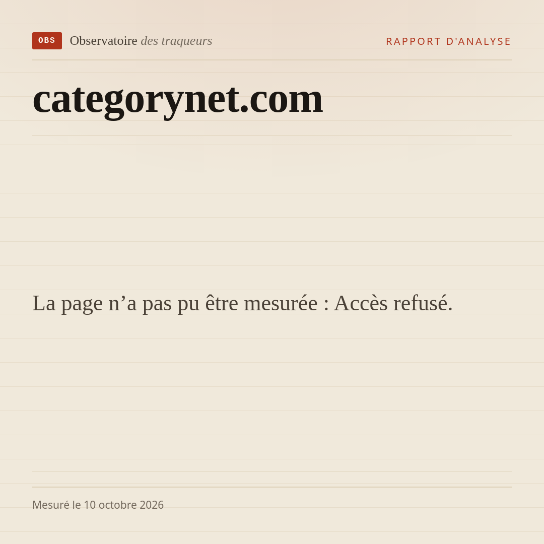 La page n’a pas pu être mesurée : Accès refusé.