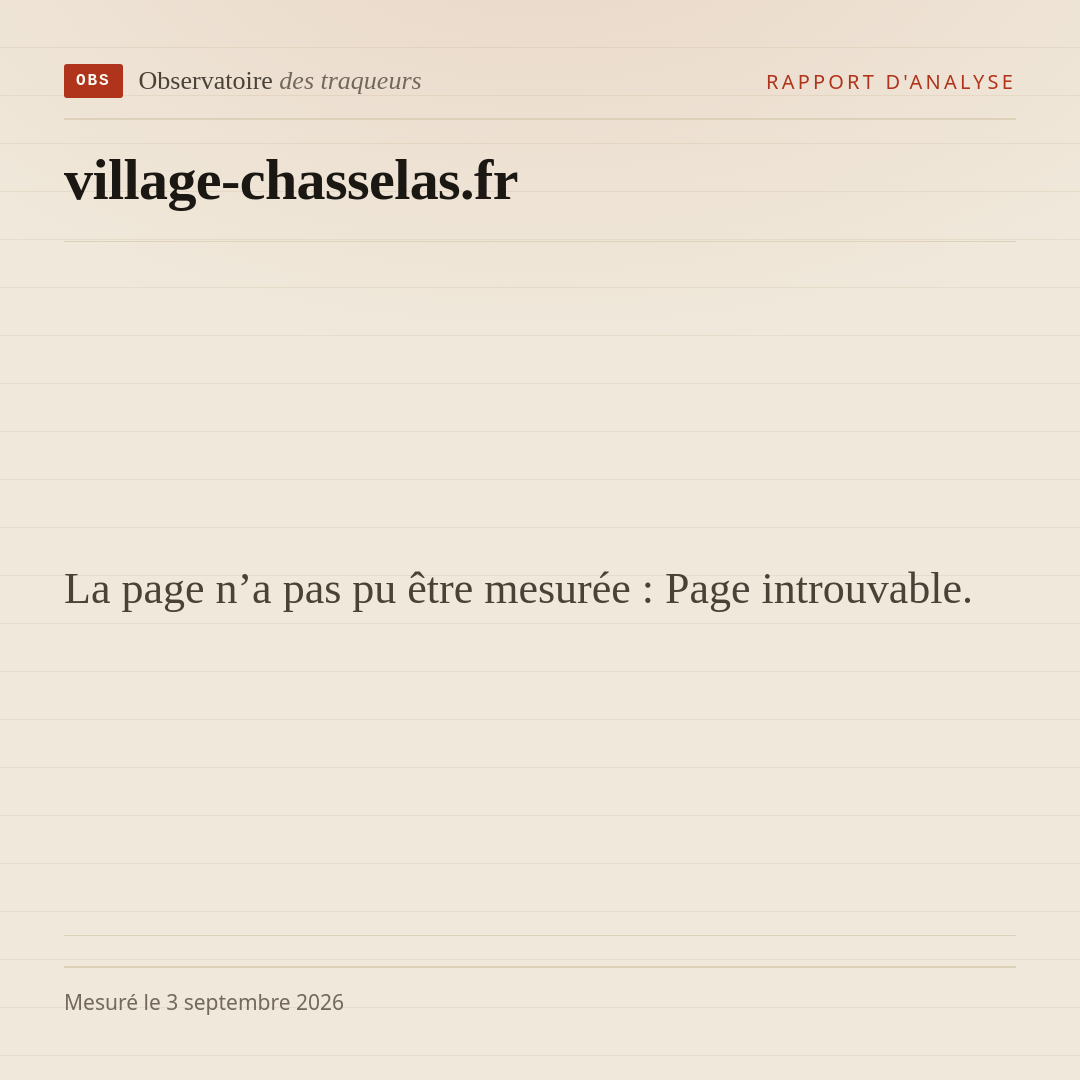 La page n’a pas pu être mesurée : Page introuvable.