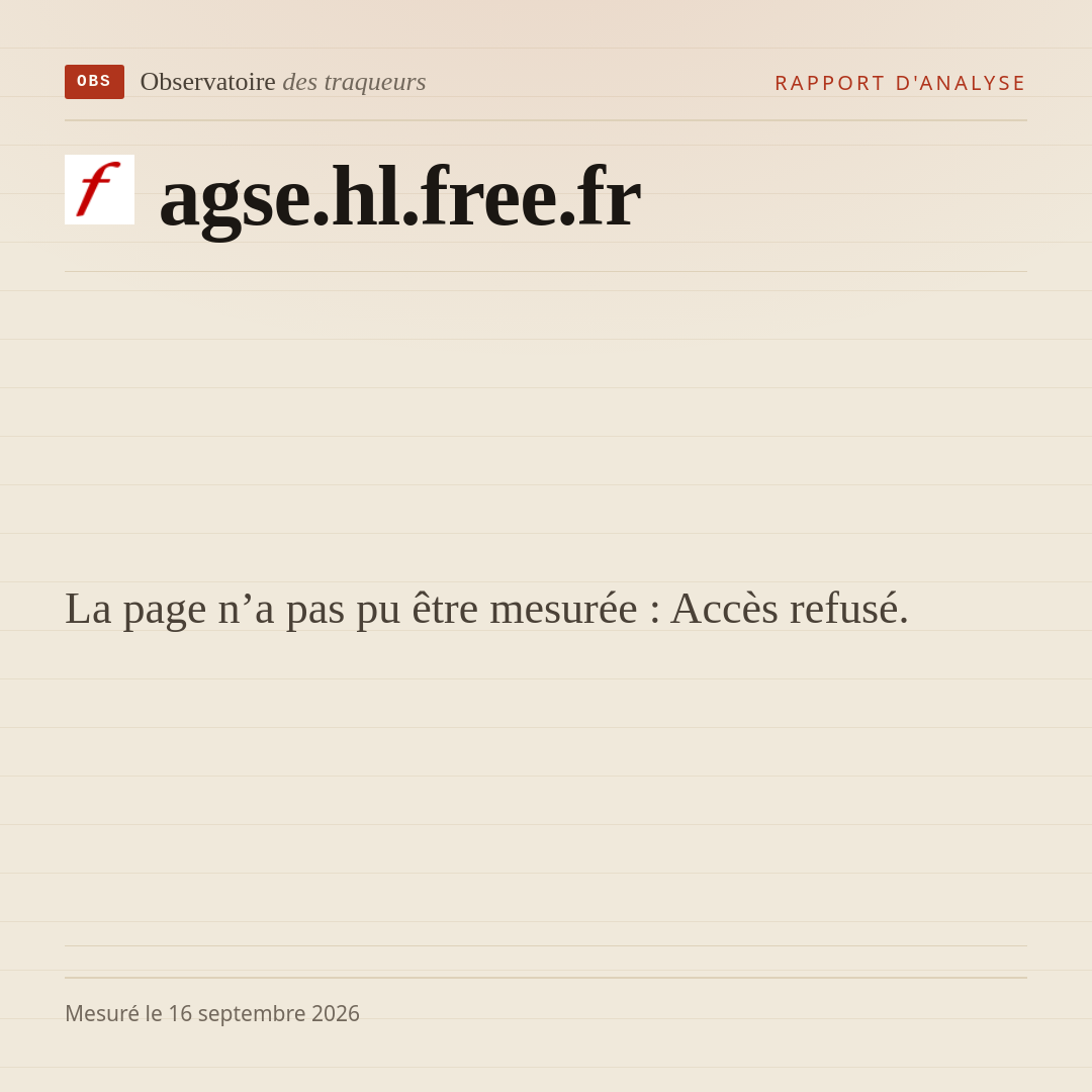 La page n’a pas pu être mesurée : Accès refusé.