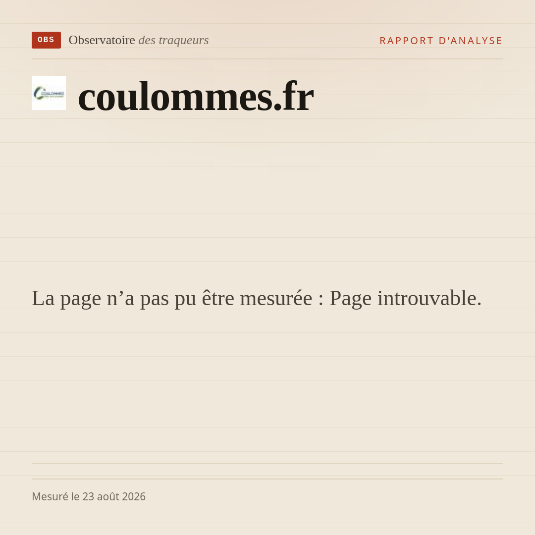 La page n’a pas pu être mesurée : Page introuvable.
