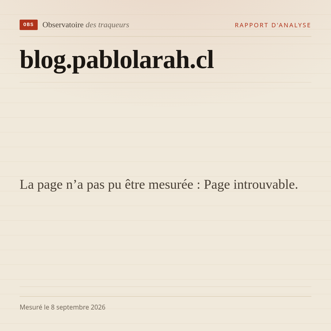 La page n’a pas pu être mesurée : Page introuvable.
