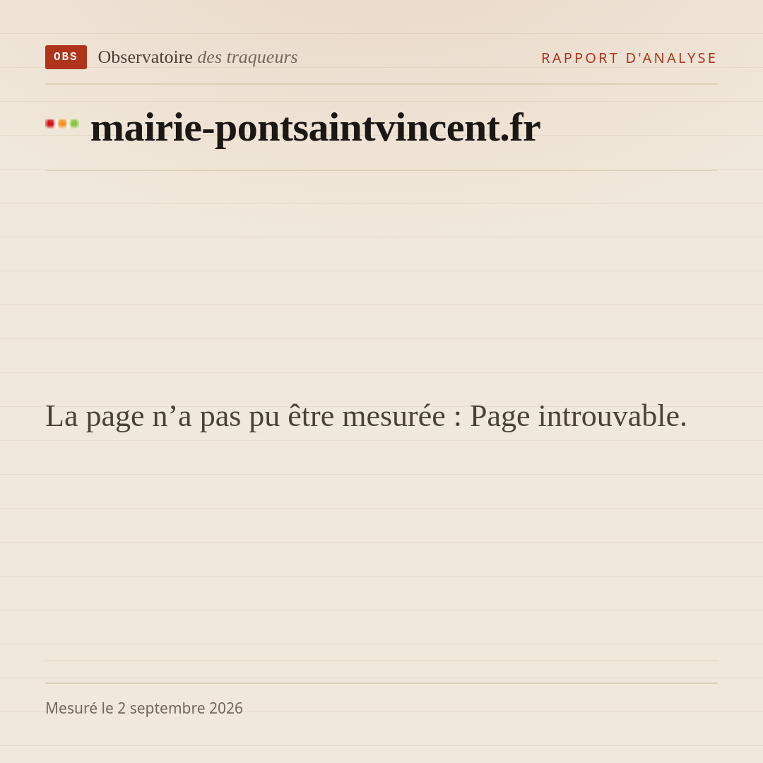 La page n’a pas pu être mesurée : Page introuvable.