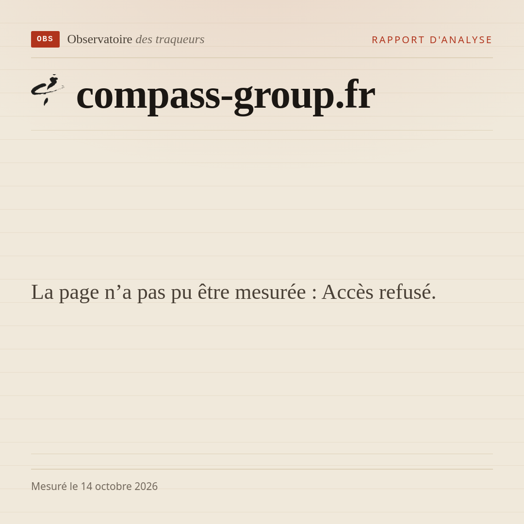 La page n’a pas pu être mesurée : Accès refusé.