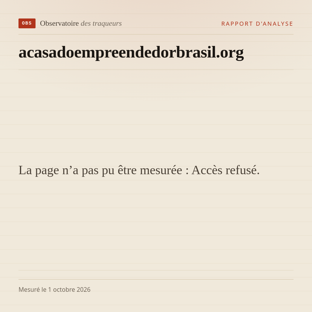 La page n’a pas pu être mesurée : Accès refusé.