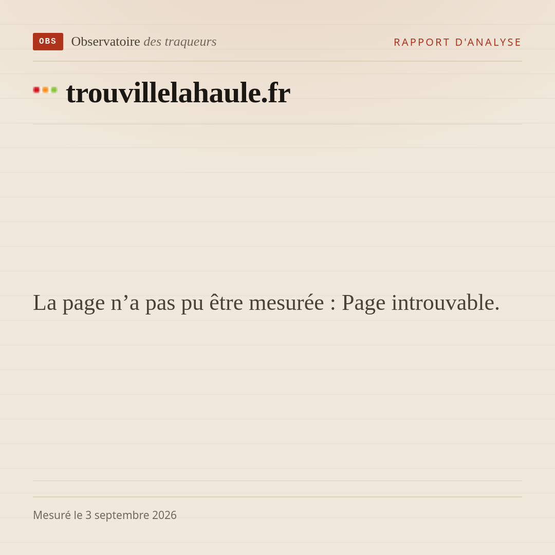 La page n’a pas pu être mesurée : Page introuvable.
