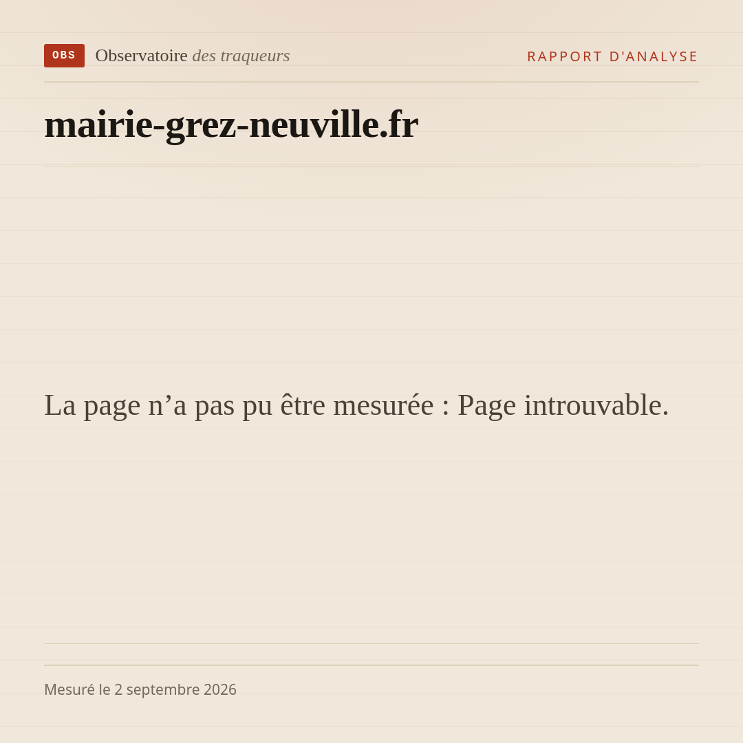 La page n’a pas pu être mesurée : Page introuvable.