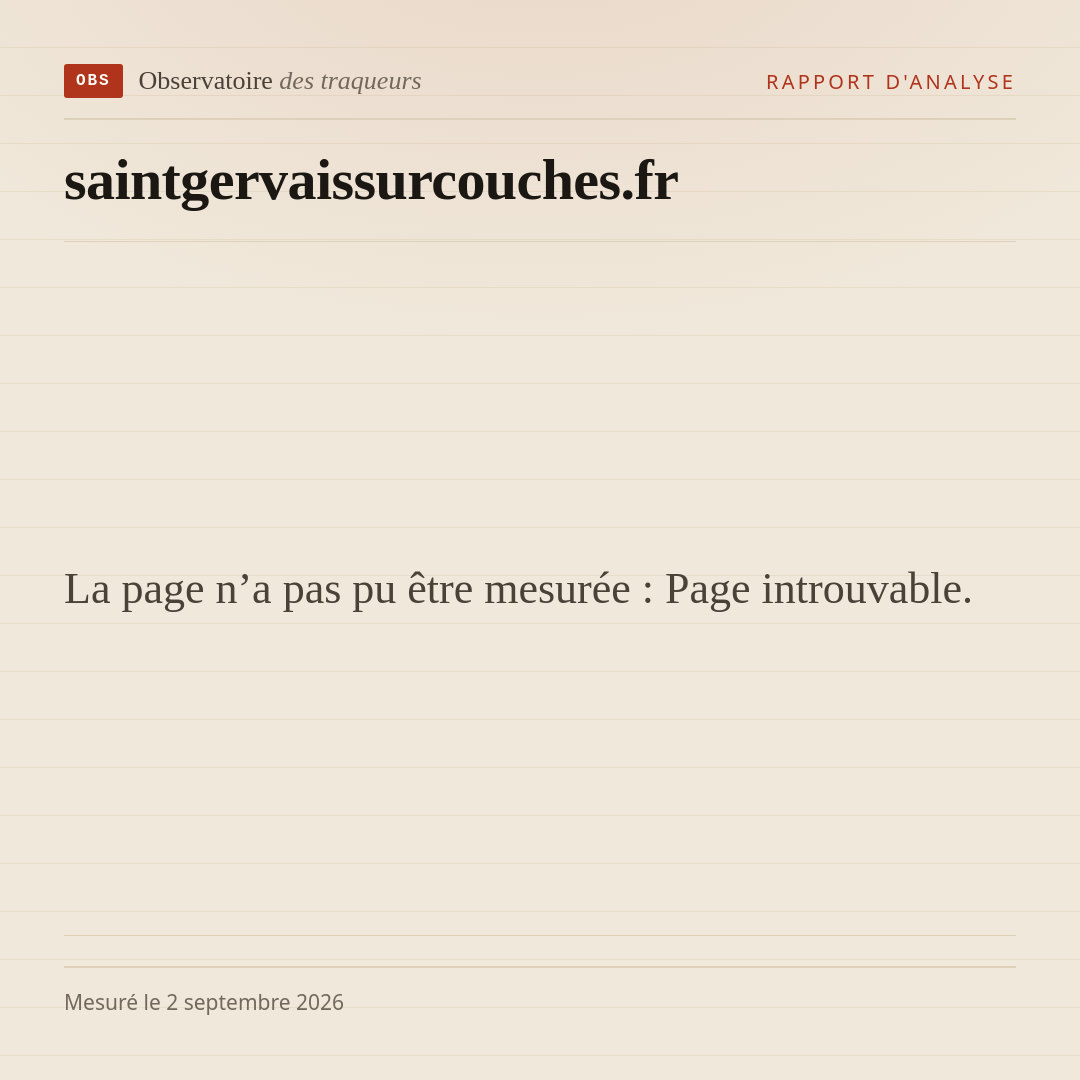 La page n’a pas pu être mesurée : Page introuvable.