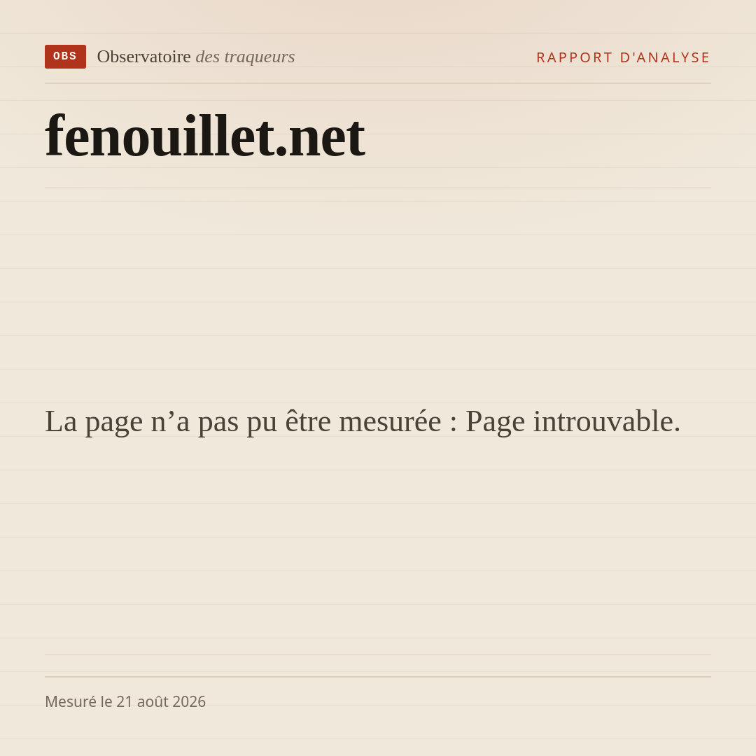 La page n’a pas pu être mesurée : Page introuvable.