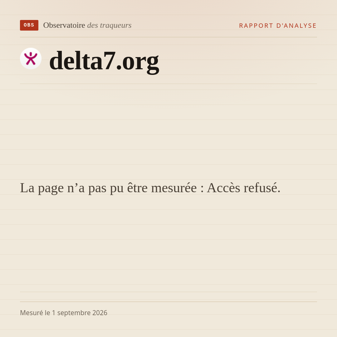 La page n’a pas pu être mesurée : Accès refusé.