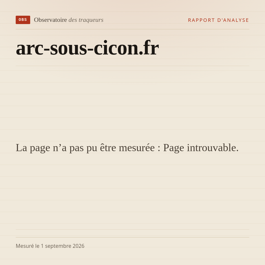 La page n’a pas pu être mesurée : Page introuvable.