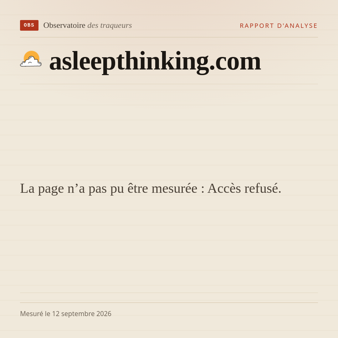 La page n’a pas pu être mesurée : Accès refusé.