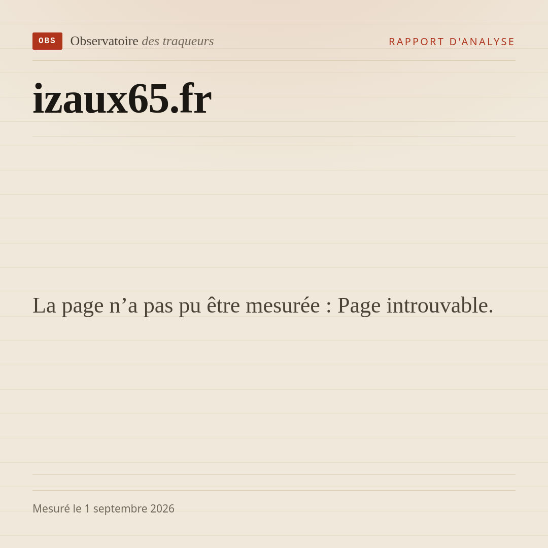 La page n’a pas pu être mesurée : Page introuvable.