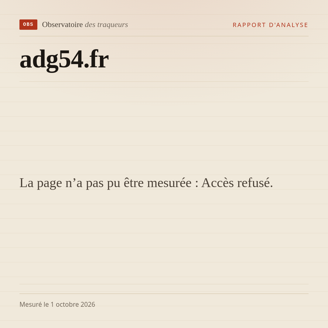 La page n’a pas pu être mesurée : Accès refusé.