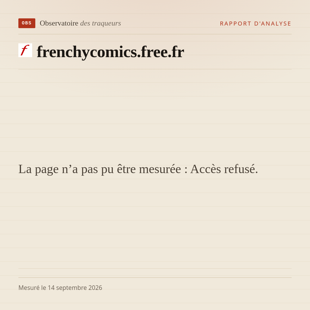 La page n’a pas pu être mesurée : Accès refusé.