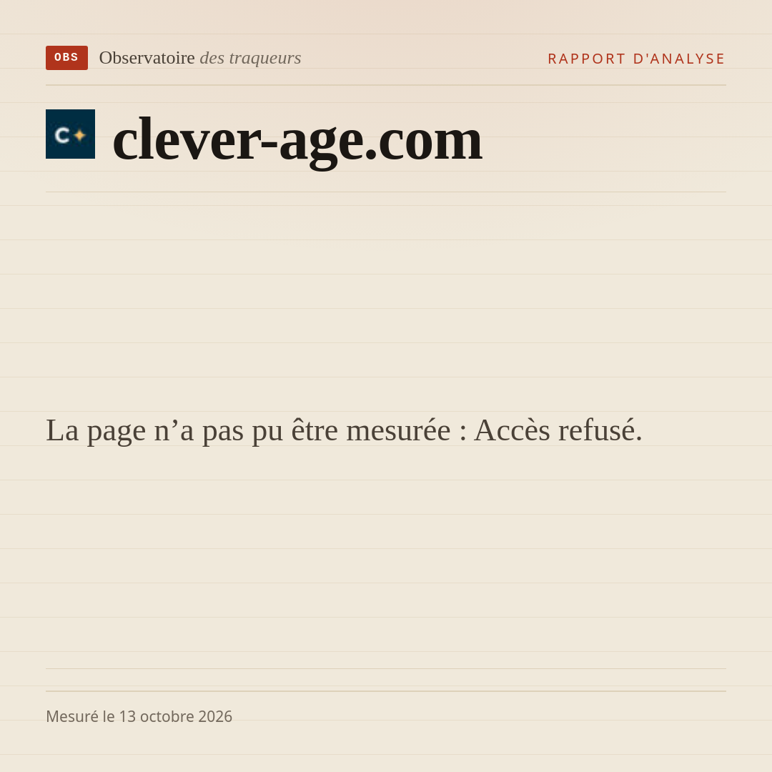 La page n’a pas pu être mesurée : Accès refusé.