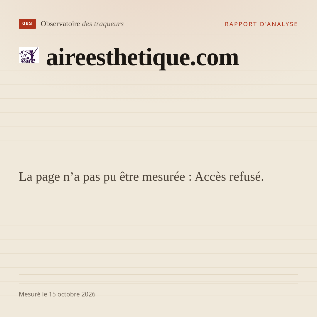 La page n’a pas pu être mesurée : Accès refusé.