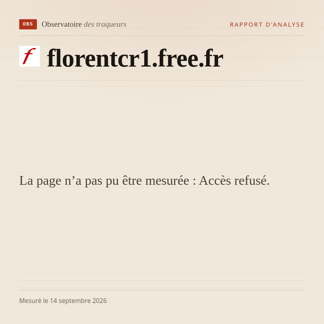 La page n’a pas pu être mesurée : Accès refusé.