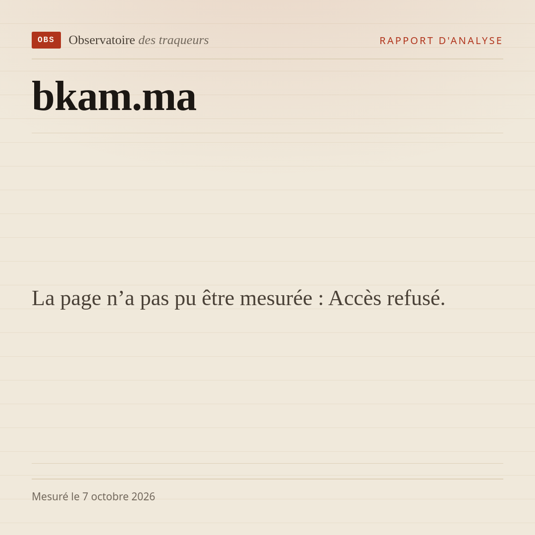 La page n’a pas pu être mesurée : Accès refusé.
