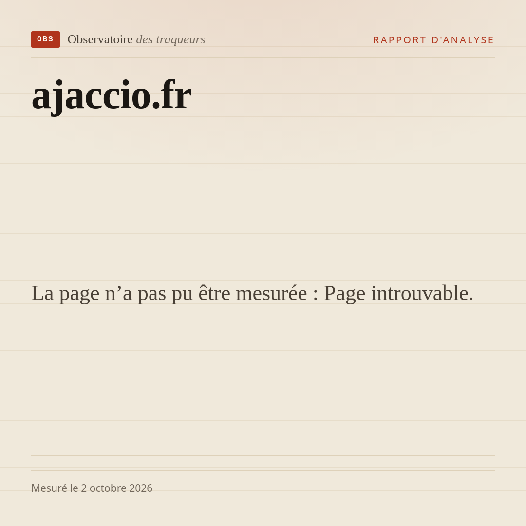 La page n’a pas pu être mesurée : Page introuvable.