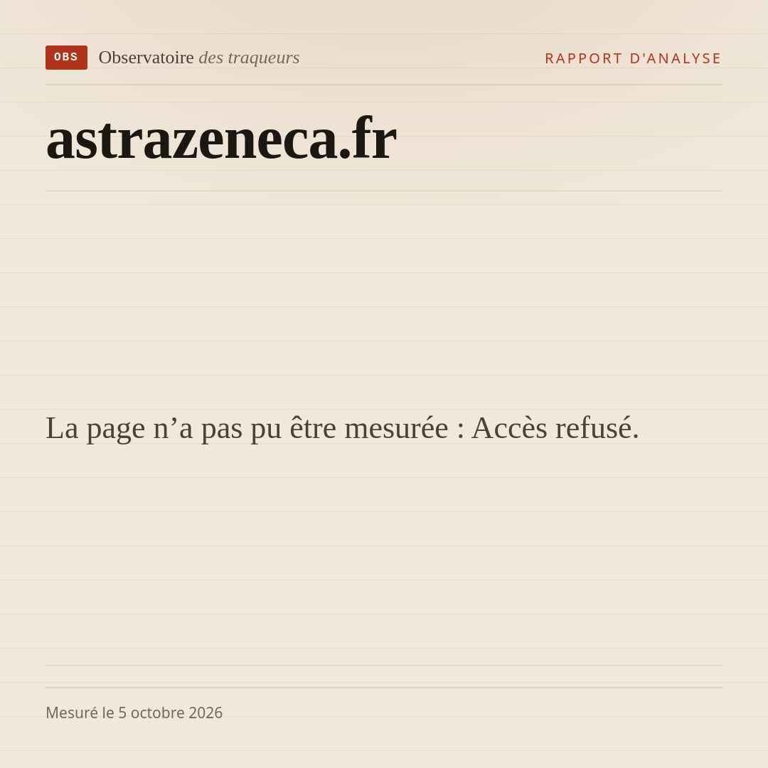 La page n’a pas pu être mesurée : Accès refusé.