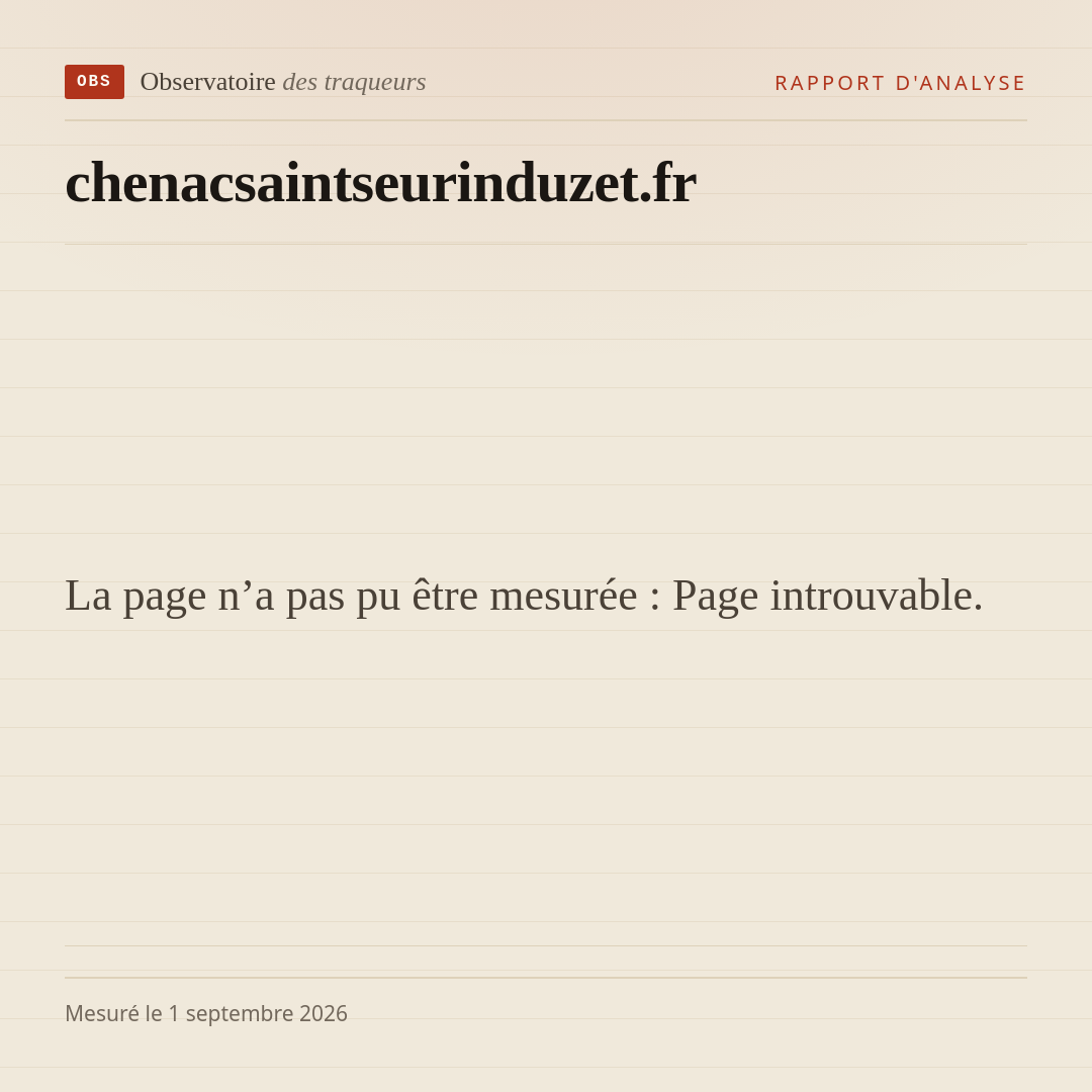 La page n’a pas pu être mesurée : Page introuvable.