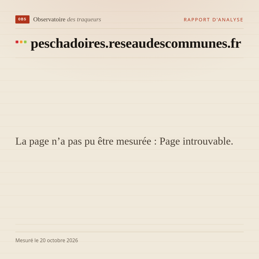 La page n’a pas pu être mesurée : Page introuvable.