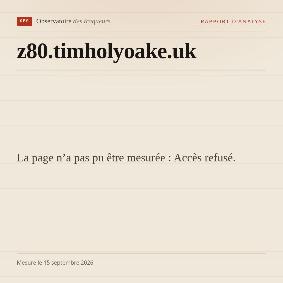 La page n’a pas pu être mesurée : Accès refusé.