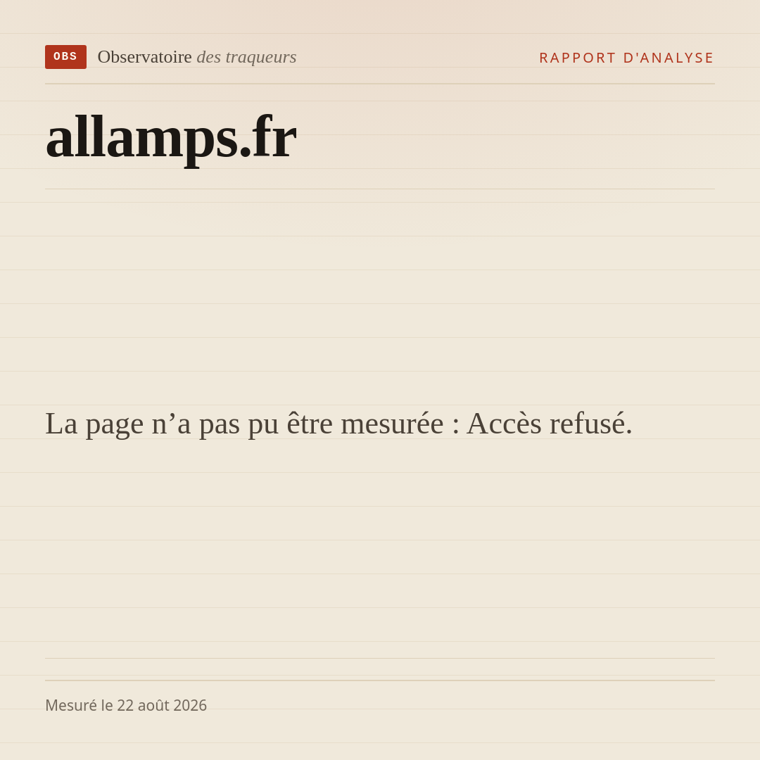 La page n’a pas pu être mesurée : Accès refusé.