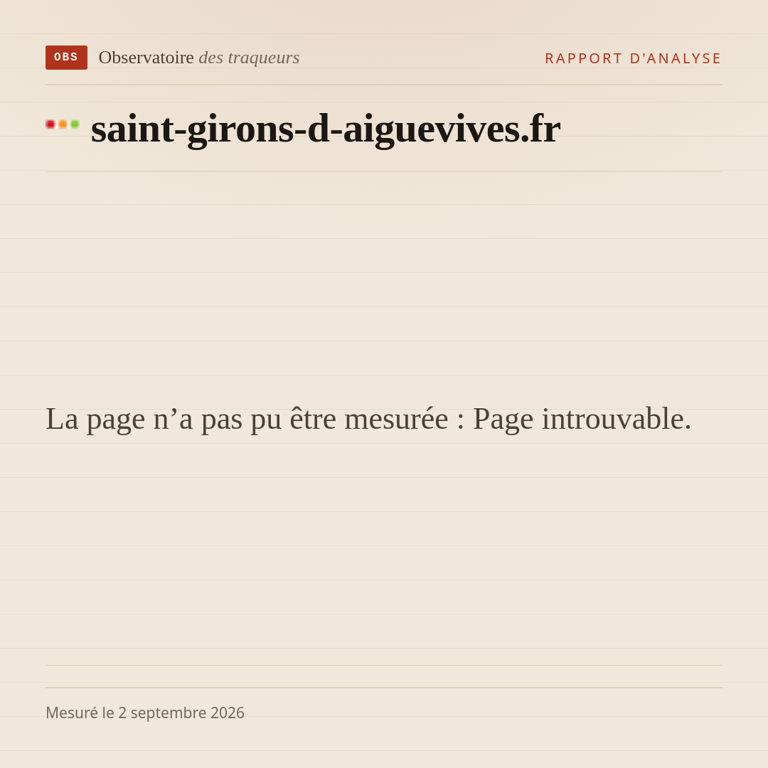 La page n’a pas pu être mesurée : Page introuvable.