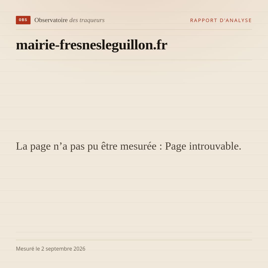 La page n’a pas pu être mesurée : Page introuvable.