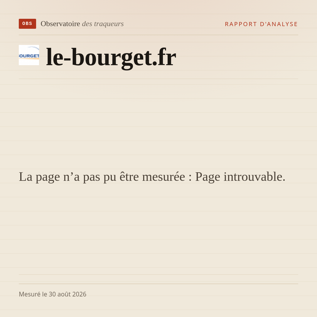 La page n’a pas pu être mesurée : Page introuvable.