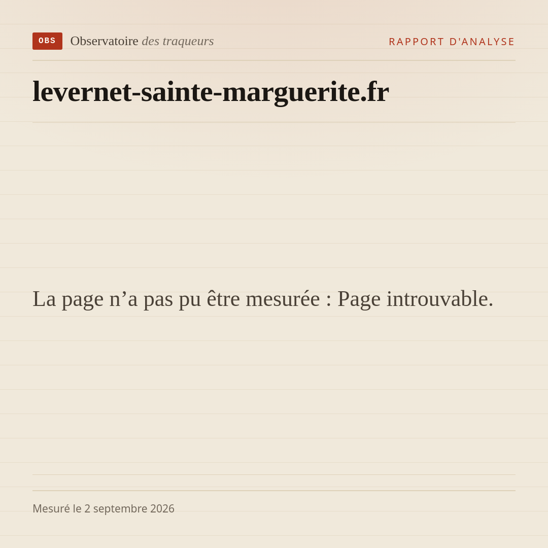 La page n’a pas pu être mesurée : Page introuvable.