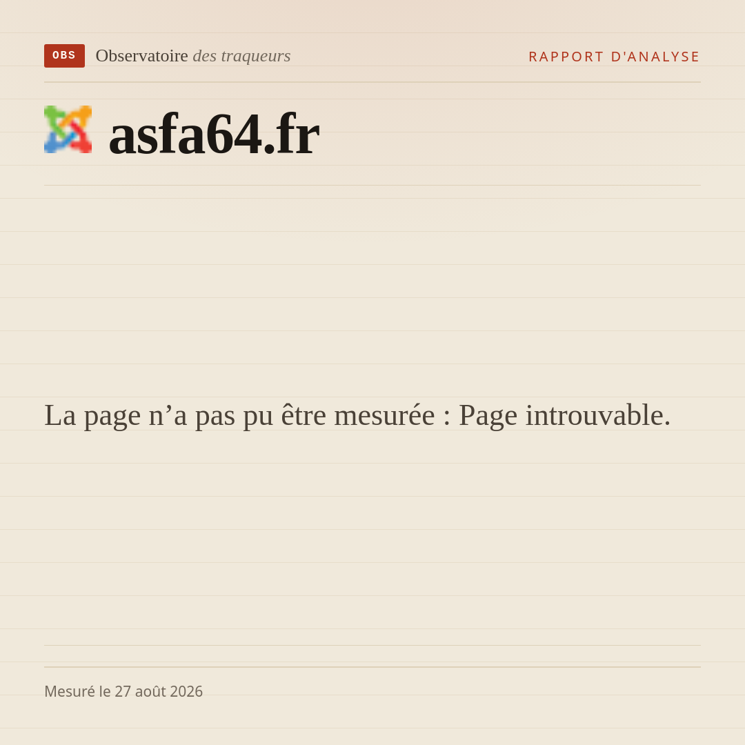 La page n’a pas pu être mesurée : Page introuvable.