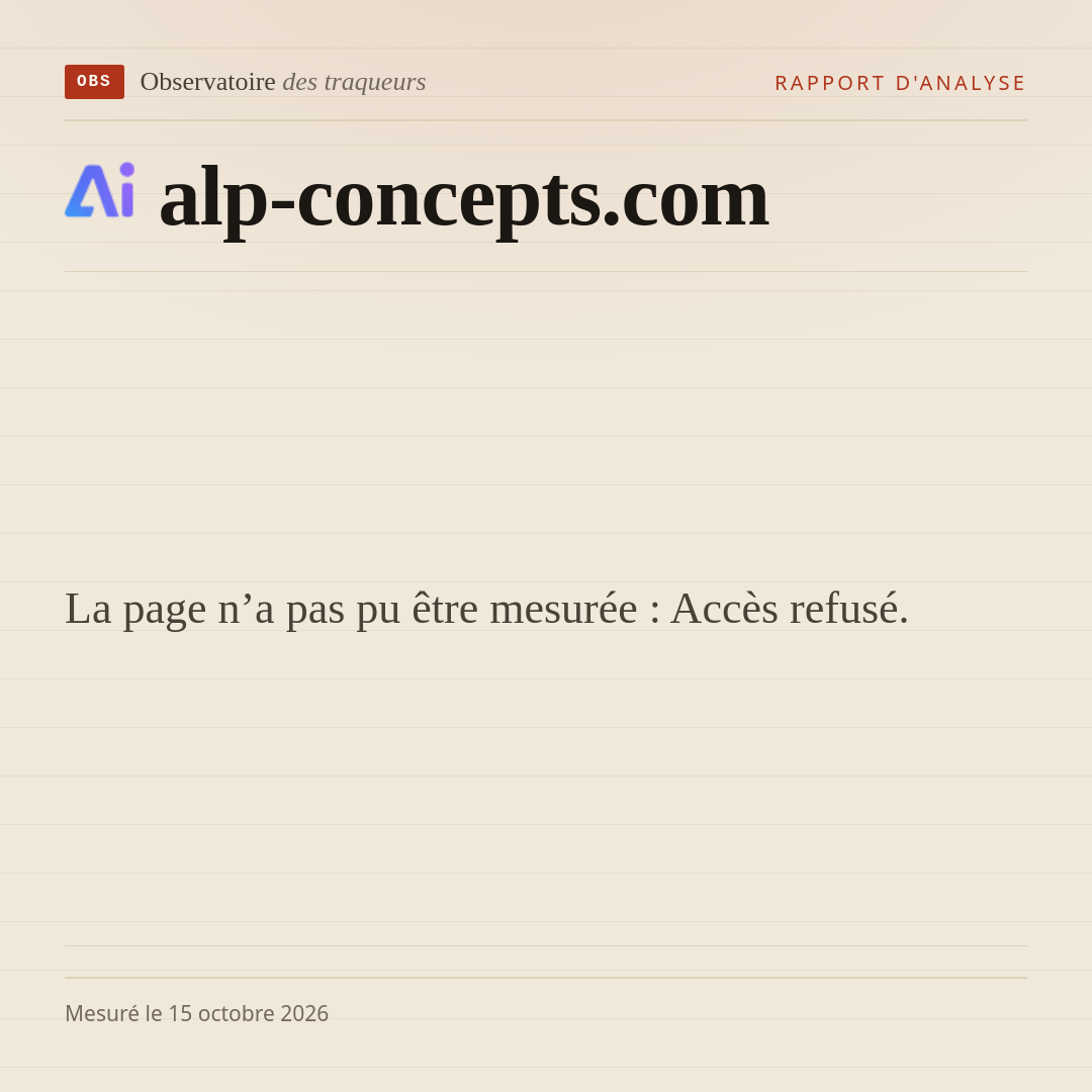 La page n’a pas pu être mesurée : Accès refusé.