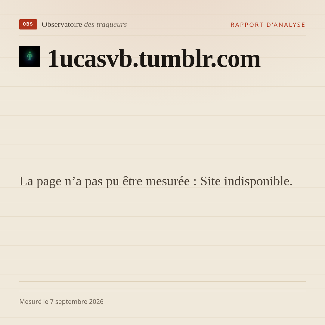La page n’a pas pu être mesurée : Site indisponible.