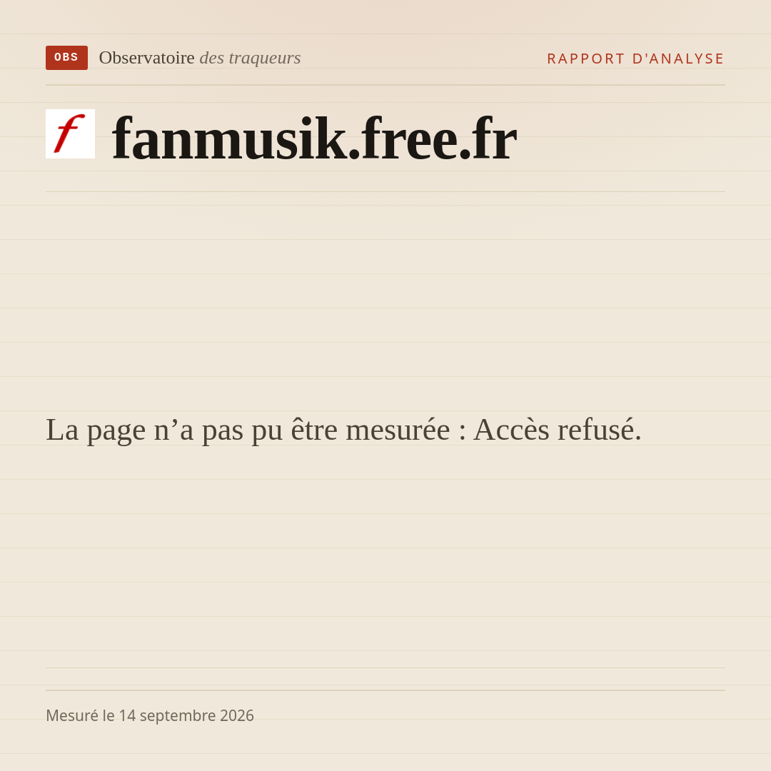 La page n’a pas pu être mesurée : Accès refusé.