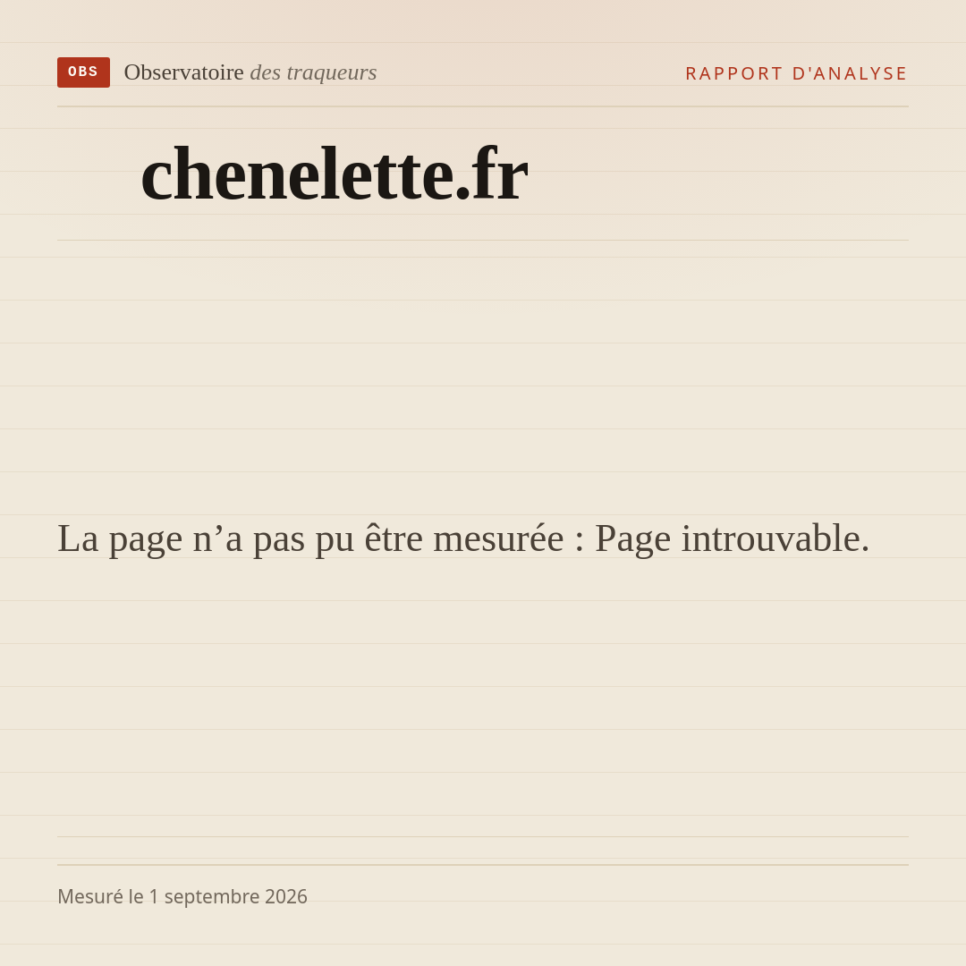 La page n’a pas pu être mesurée : Page introuvable.
