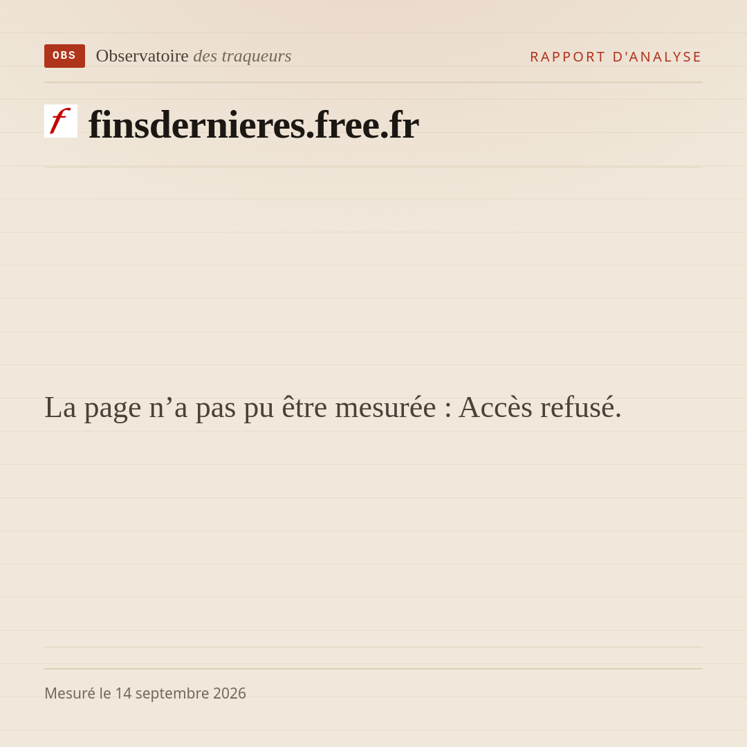 La page n’a pas pu être mesurée : Accès refusé.