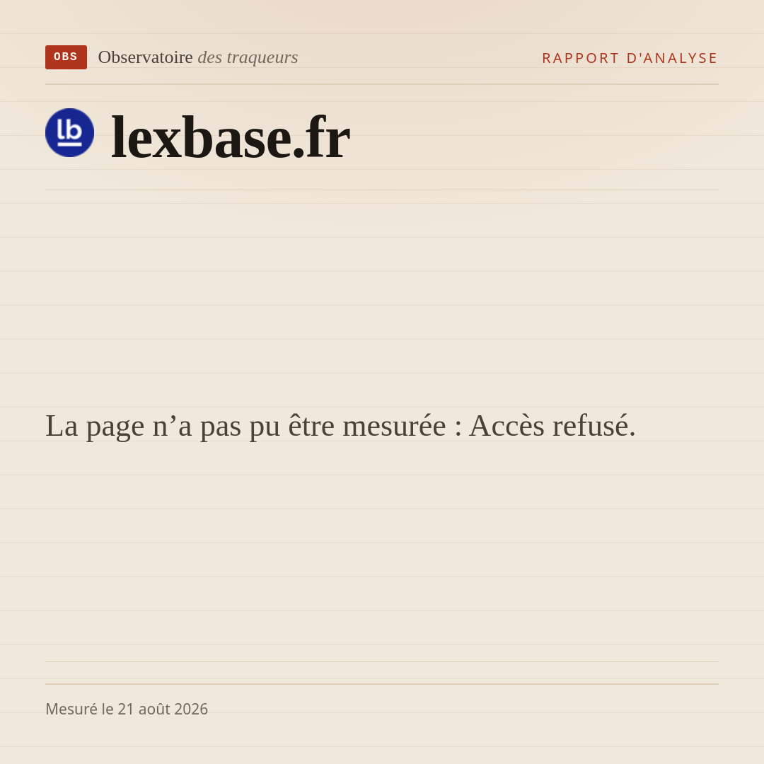 La page n’a pas pu être mesurée : Accès refusé.