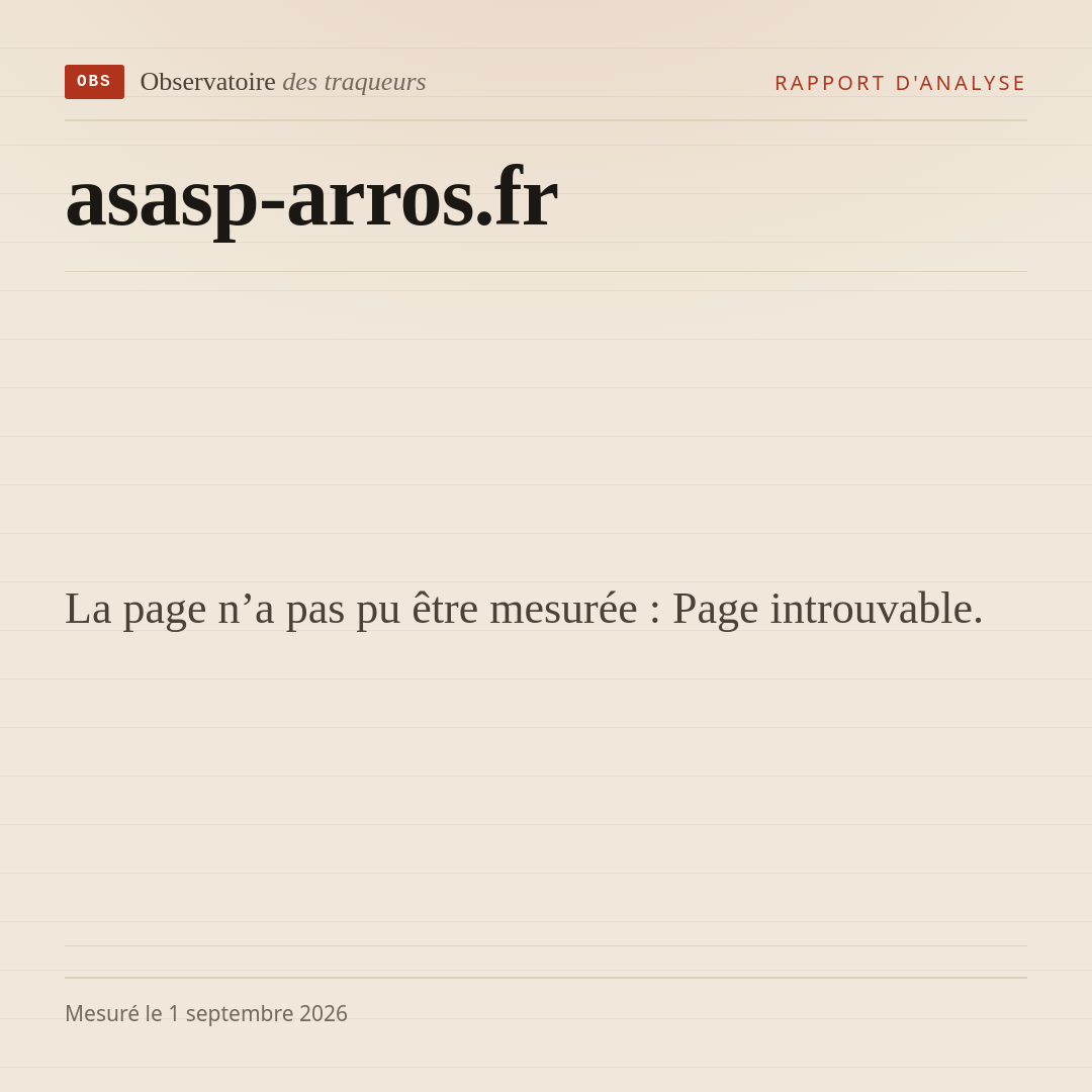 La page n’a pas pu être mesurée : Page introuvable.