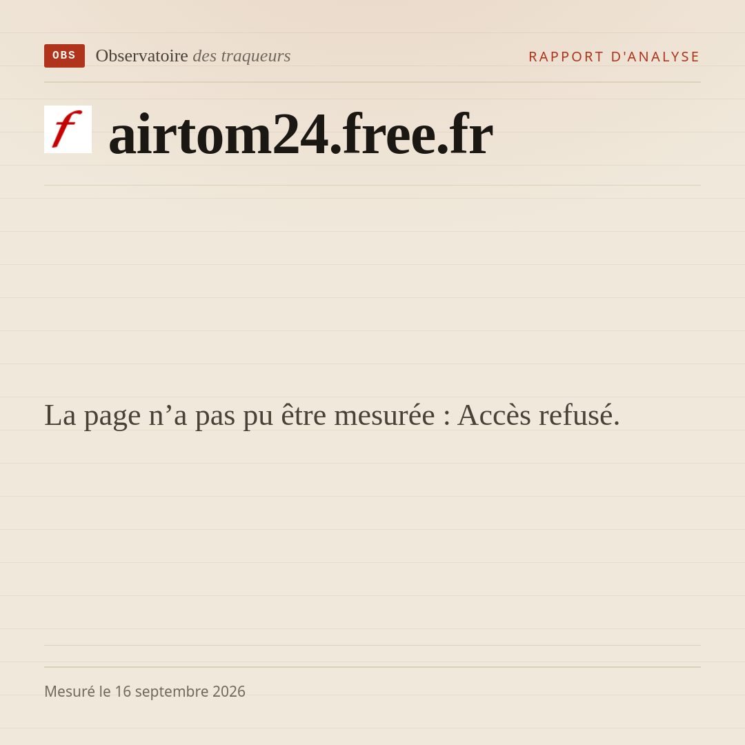 La page n’a pas pu être mesurée : Accès refusé.