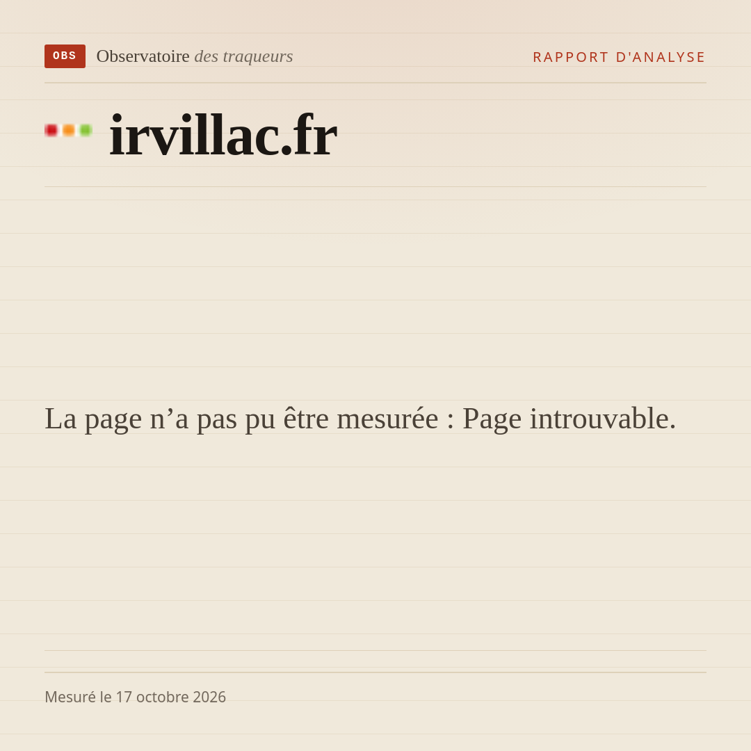 La page n’a pas pu être mesurée : Page introuvable.